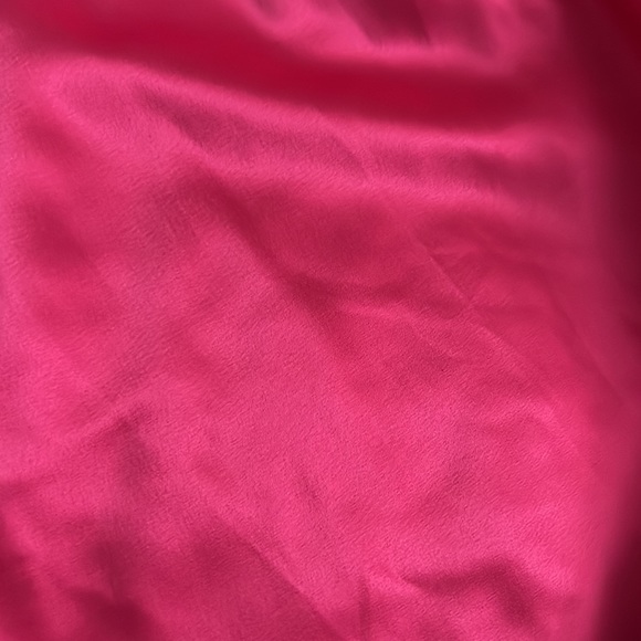HOT PINK SLIP SATIN SLEEVELESS DRESS CAMILE - Picture 4 of 4